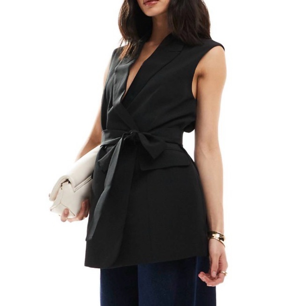 ASOS Black Sleeveless Blazer
